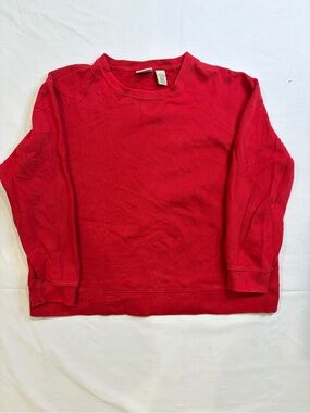 Classic Men's Bright Red Crewneck Sweater